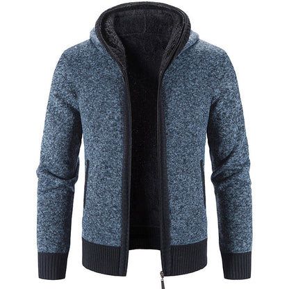 Chunky Knit Sweater Hood Warm