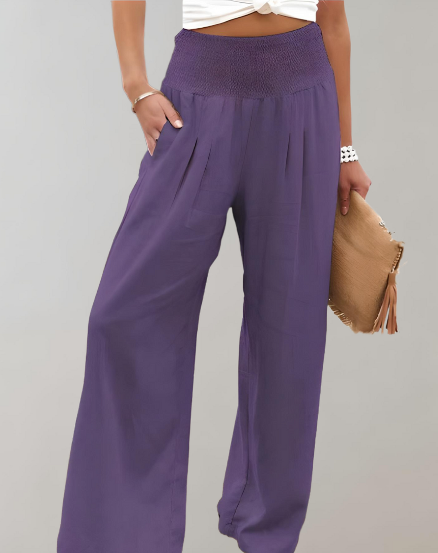 High-Waisted Women's Elegant Trousers