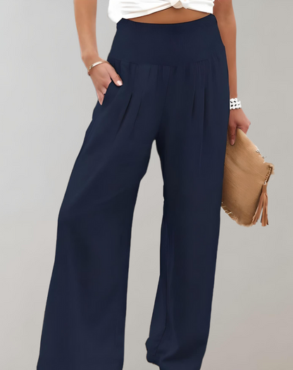 High-Waisted Women's Elegant Trousers