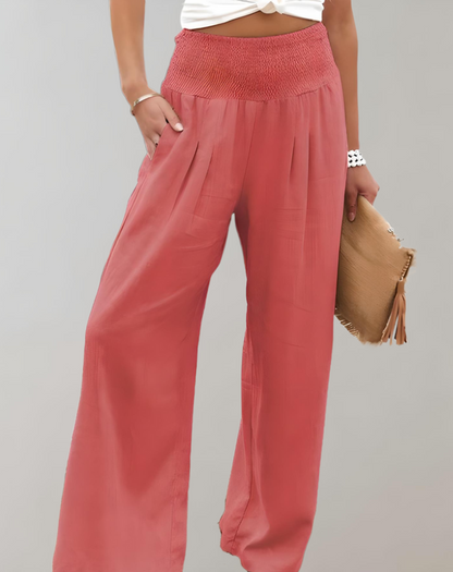 High-Waisted Women's Elegant Trousers