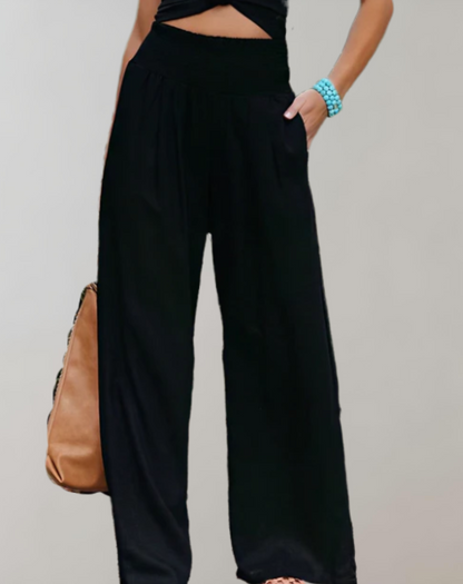 High-Waisted Women's Elegant Trousers