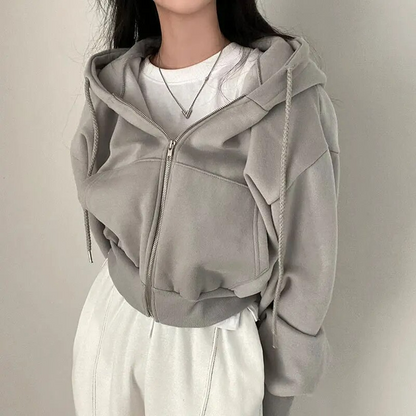 Women's Hooded Zip-Up Sweatshirt