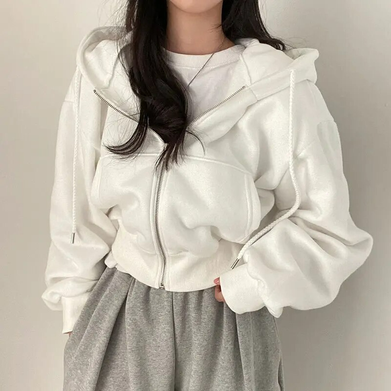 Women's Hooded Zip-Up Sweatshirt