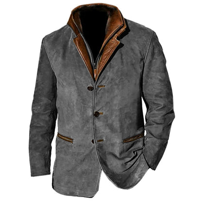 Elegant Suede Jacket Classic Design