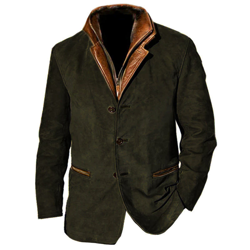 Elegant Suede Jacket Classic Design