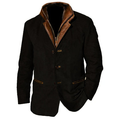 Elegant Suede Jacket Classic Design