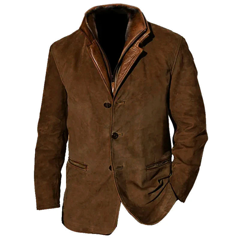 Elegant Suede Jacket Classic Design