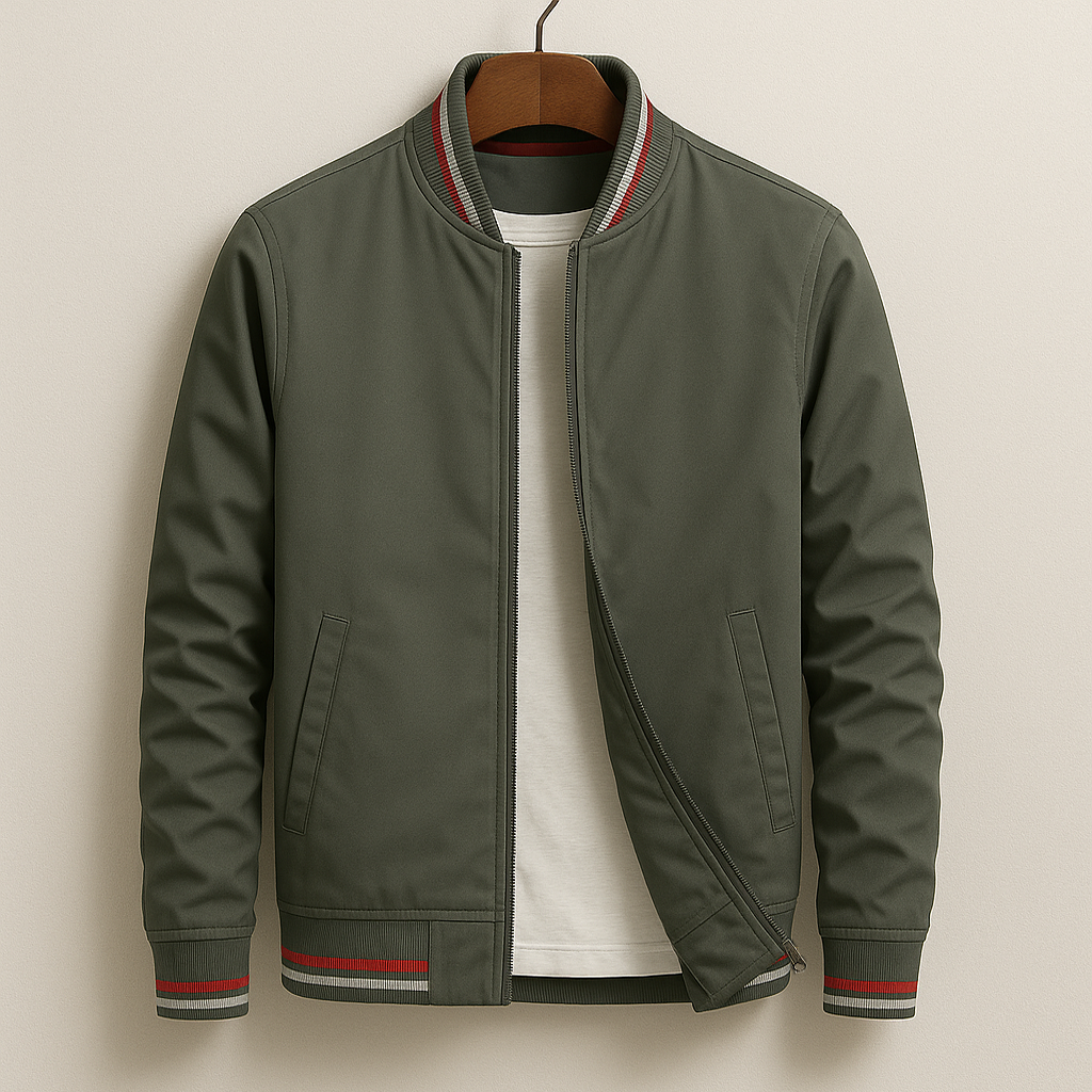 Stylish Men's Bomber Jacket Lightweight and Comfortable