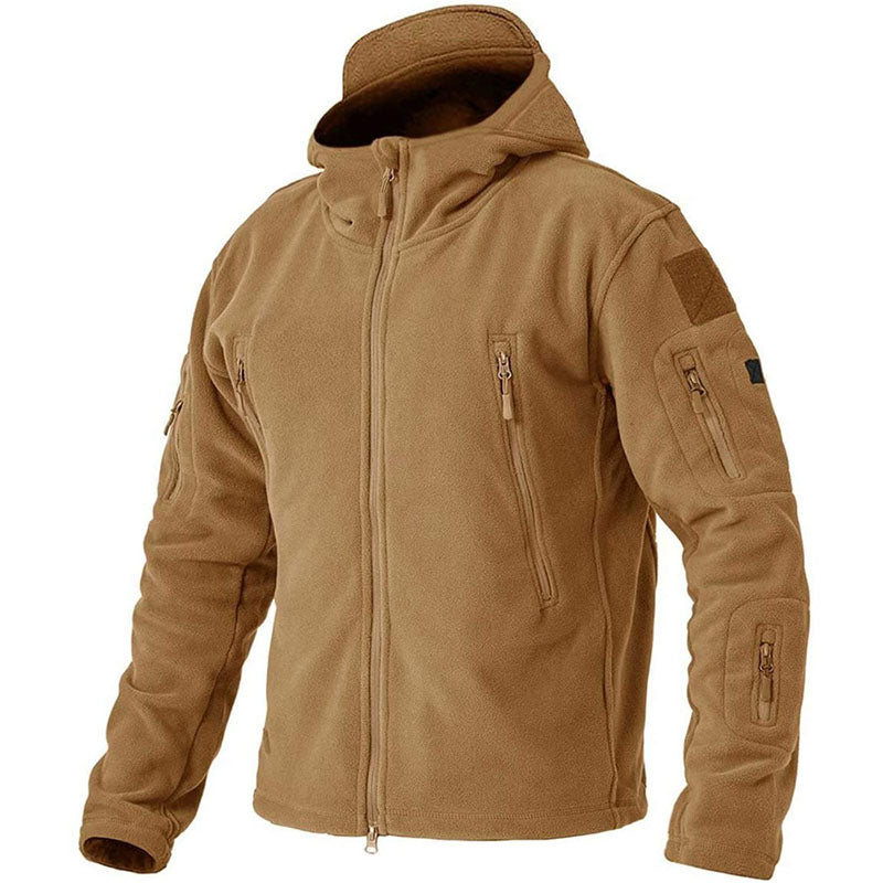 Warm Fleece Jacket Men Windproof