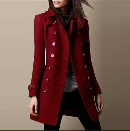 Elegant women's double-breasted jacket