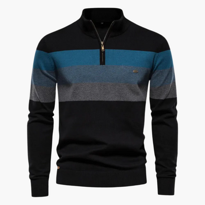 Elegant Knit Quarter-Zip Sweater