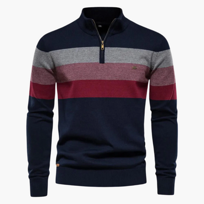 Elegant Knit Quarter-Zip Sweater