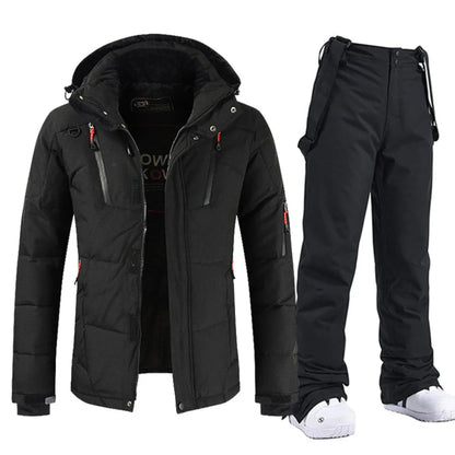 Men's Outdoor Jacket Set Warm Winter