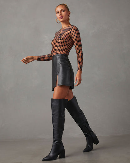 Vegane Stiefel Elegant Lederoptik - IdealeKleiden