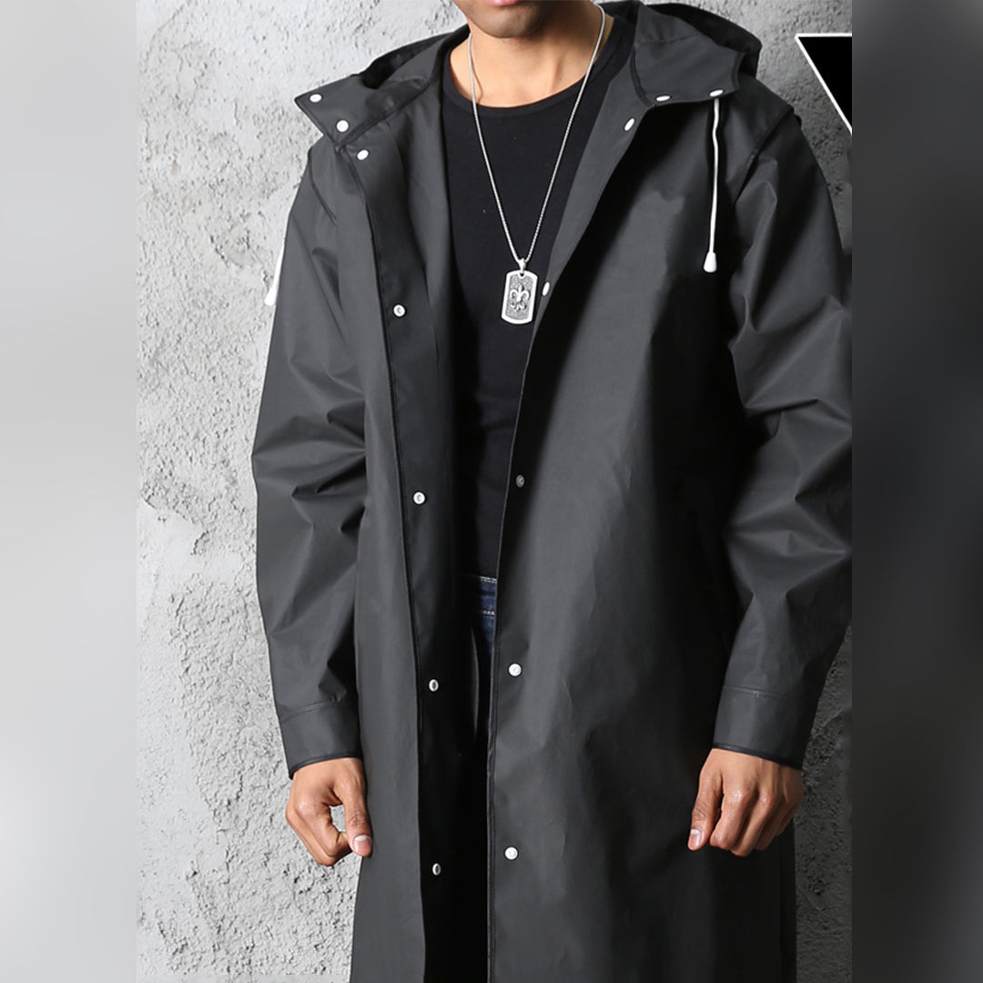 Men's Rain Jacket Hooded Waterproof