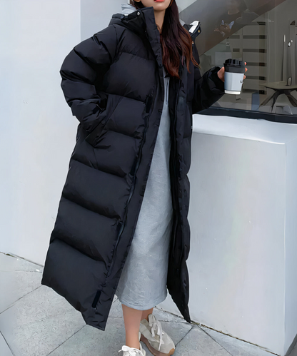 Warm Women's Down Jacket Long-sleeved Hooded