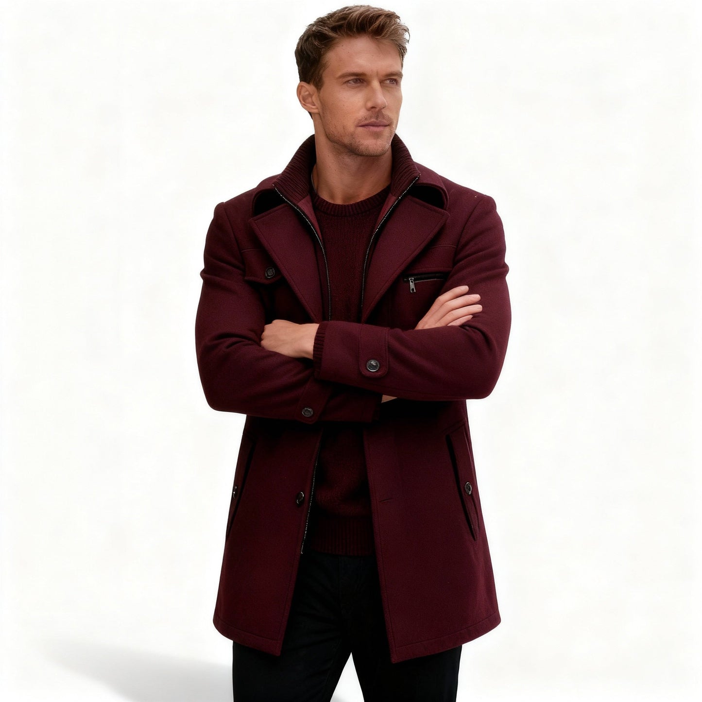 Stilvoller Herren Winterparka