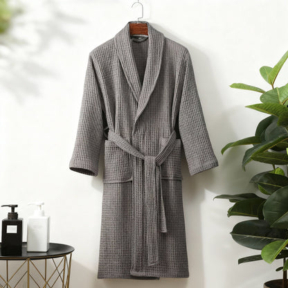 Women's Bathrobe Spring Waffle Look