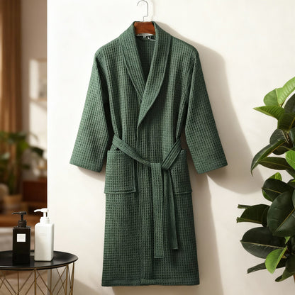 Women's Bathrobe Spring Waffle Look