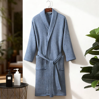 Women's Bathrobe Spring Waffle Look