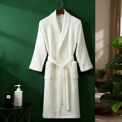Women's Bathrobe Spring Waffle Look