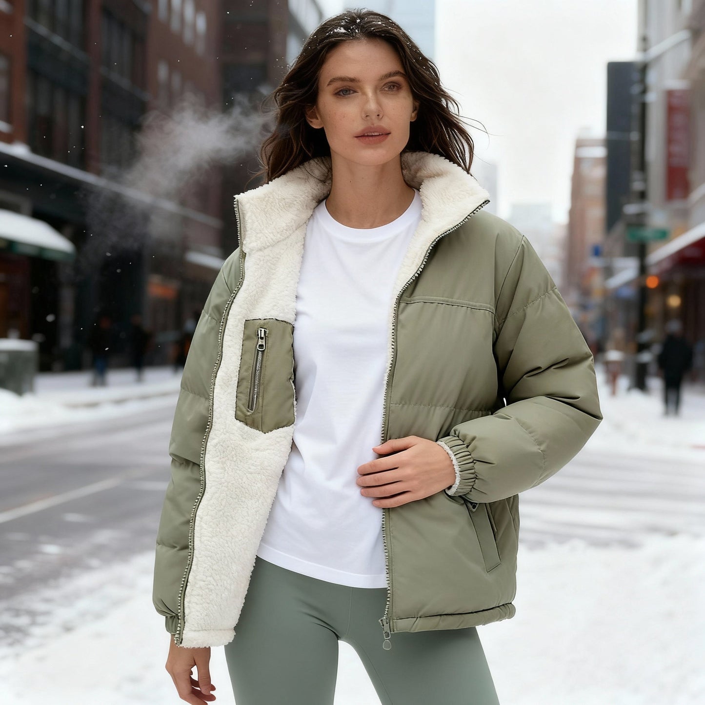 Women's Warm Quilted Jacket Comfort Design