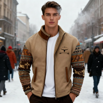 Herren Fleecejacke Leicht Isoliert Warm - IdealeKleiden