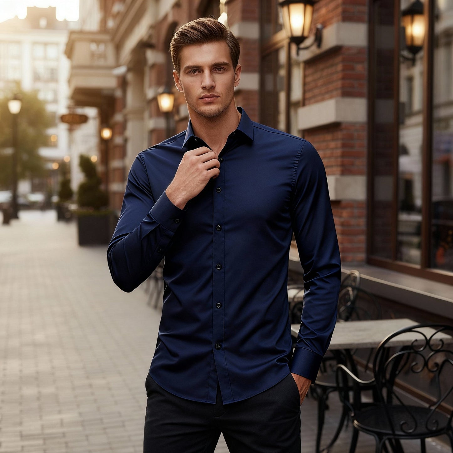 Easy Iron Stretch Shirt Comfort