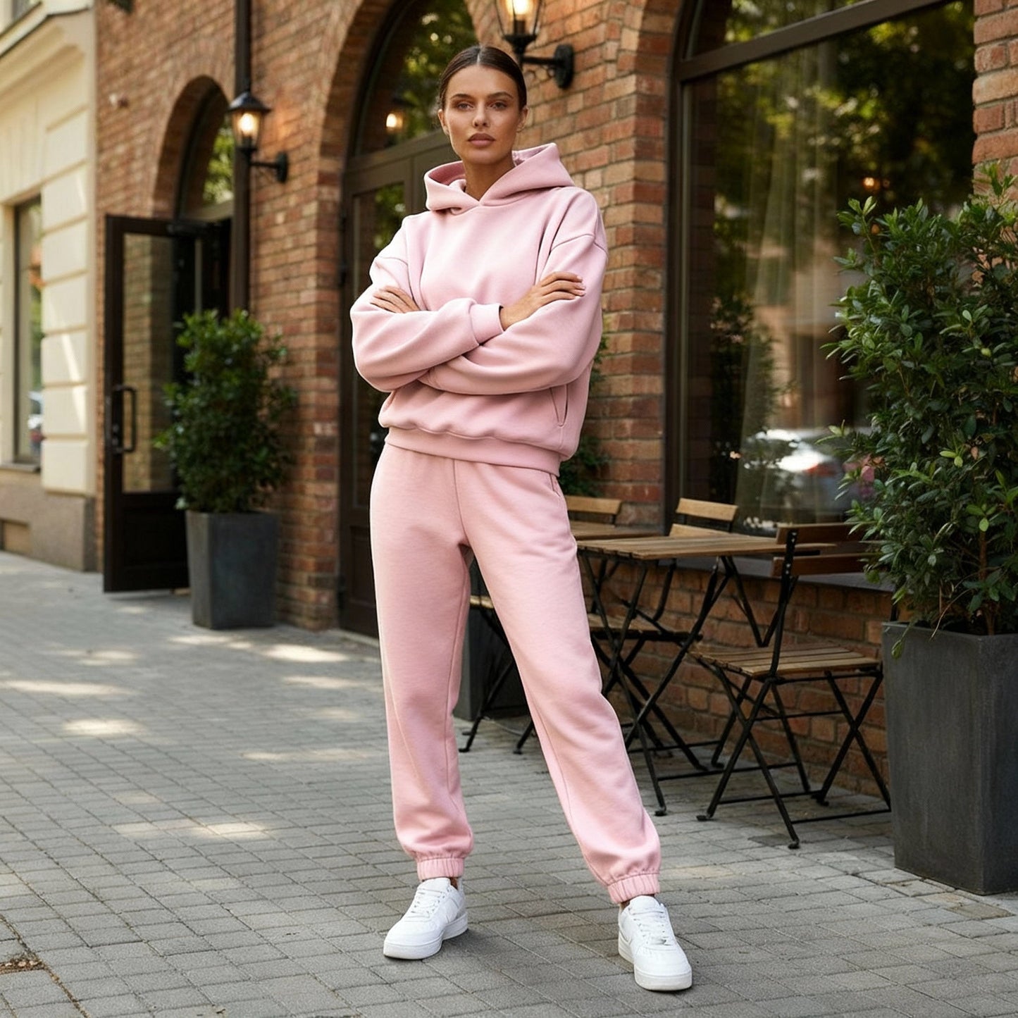 Comfortable Two-Piece Jogging Suit Set