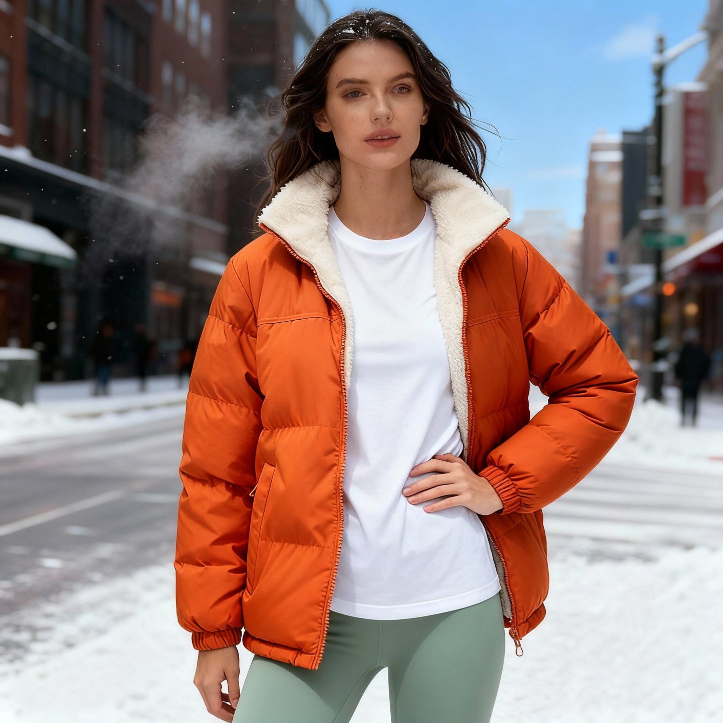 Women's Warm Quilted Jacket Comfort Design