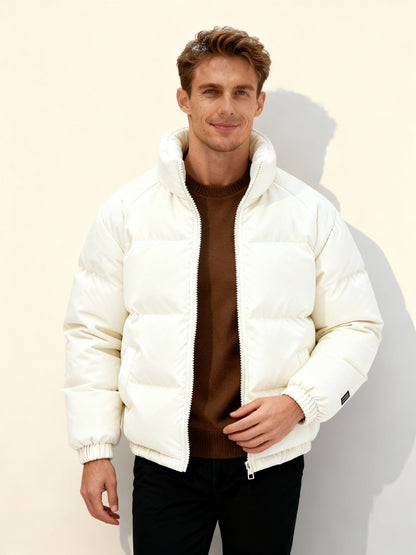 Men's Warm Insulated Fleece Puffer Jacket