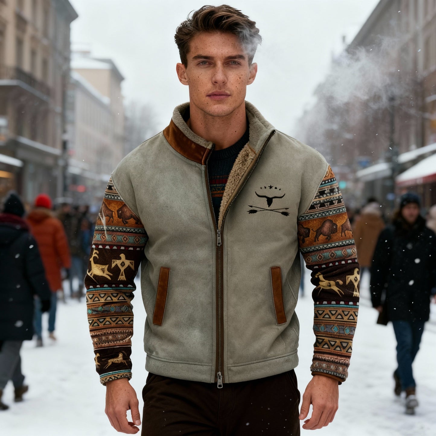 Herren Fleecejacke Leicht Isoliert Warm