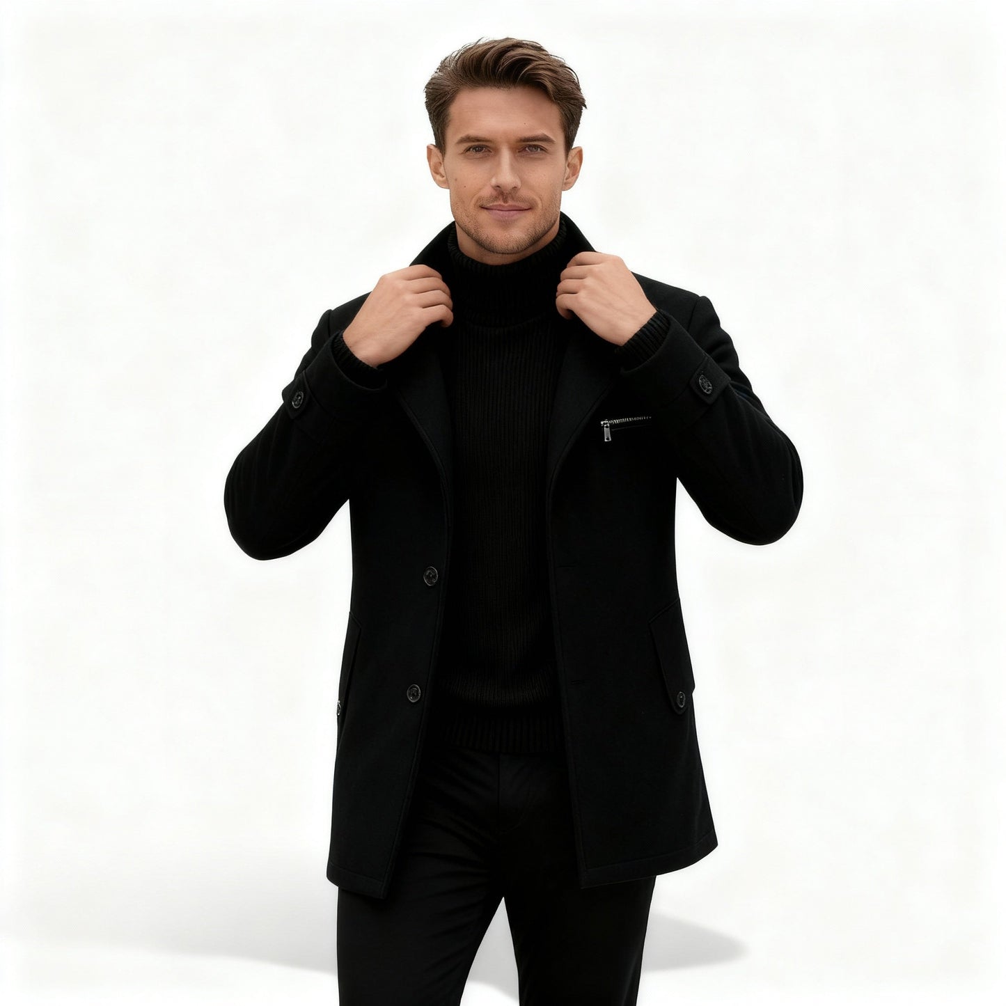Stilvoller Herren Winterparka