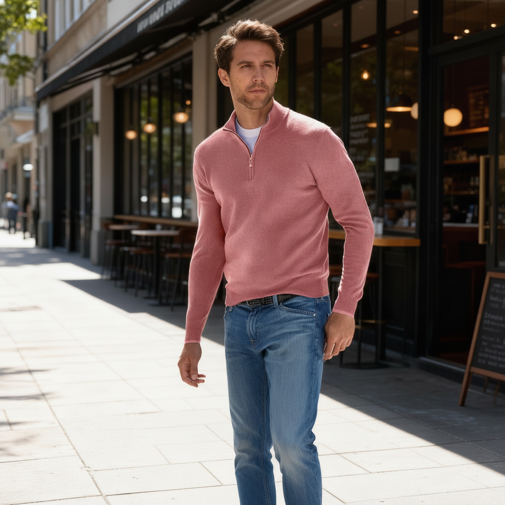 Herren Pullover Fein Strick Qualität - IdealeKleiden