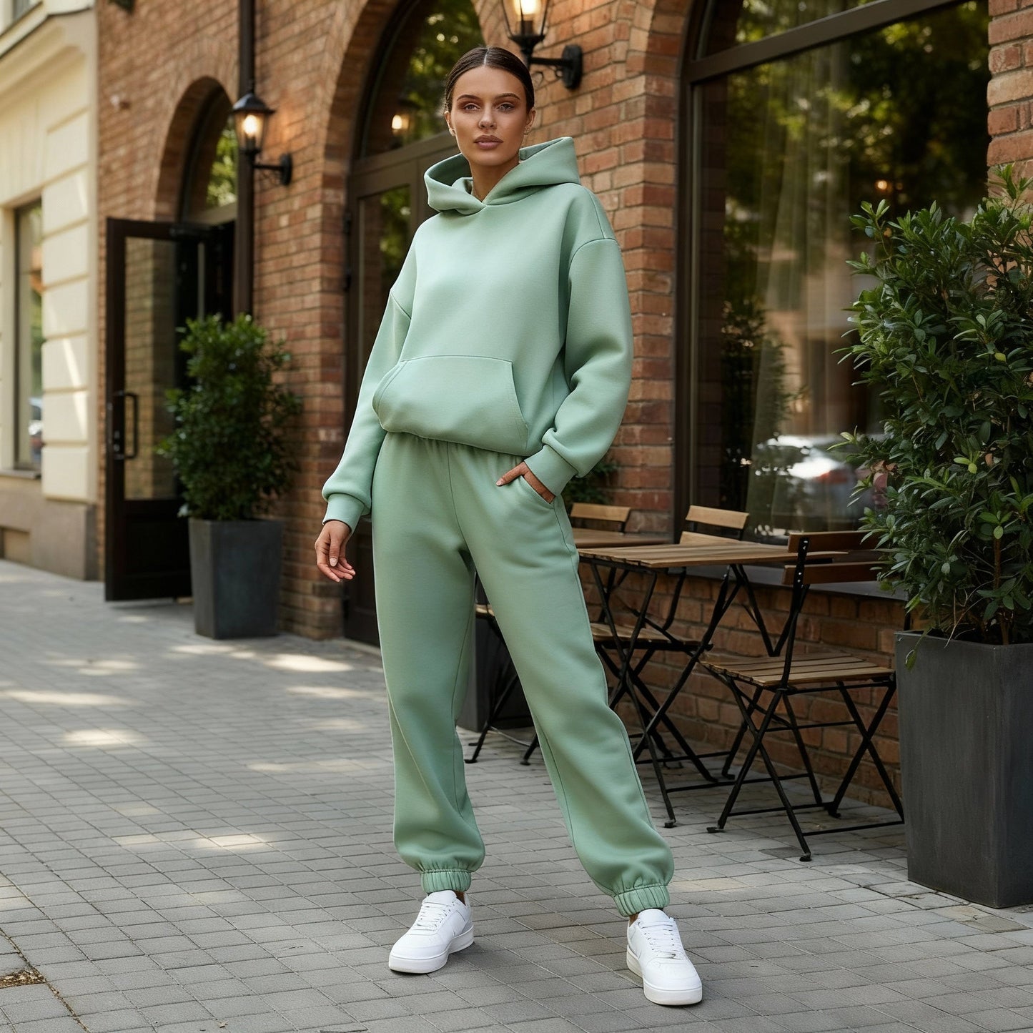 Comfortable Two-Piece Jogging Suit Set