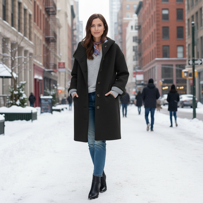Women's Long Winter Parka Fleece Hooded