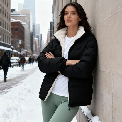 Women's Warm Quilted Jacket Comfort Design