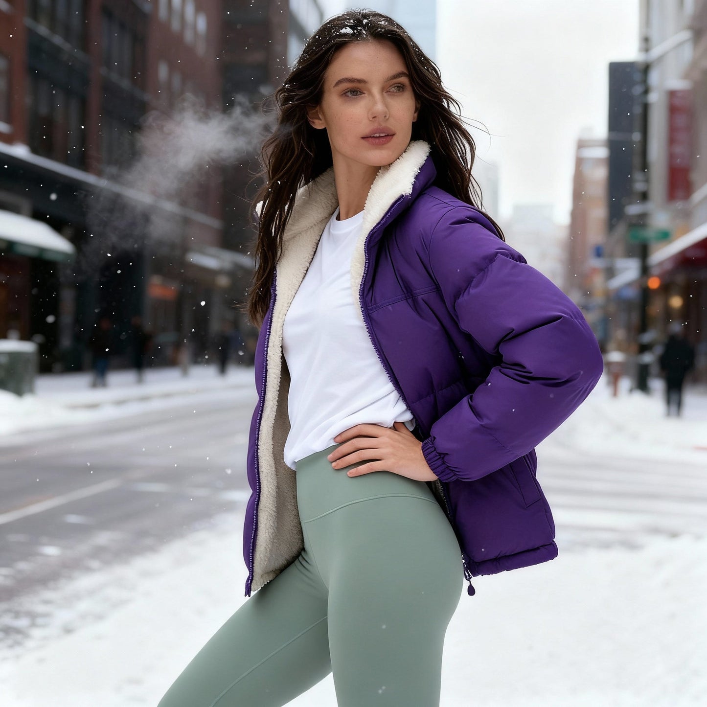 Women's Warm Quilted Jacket Comfort Design