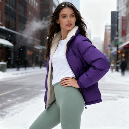 Women's Warm Quilted Jacket Comfort Design