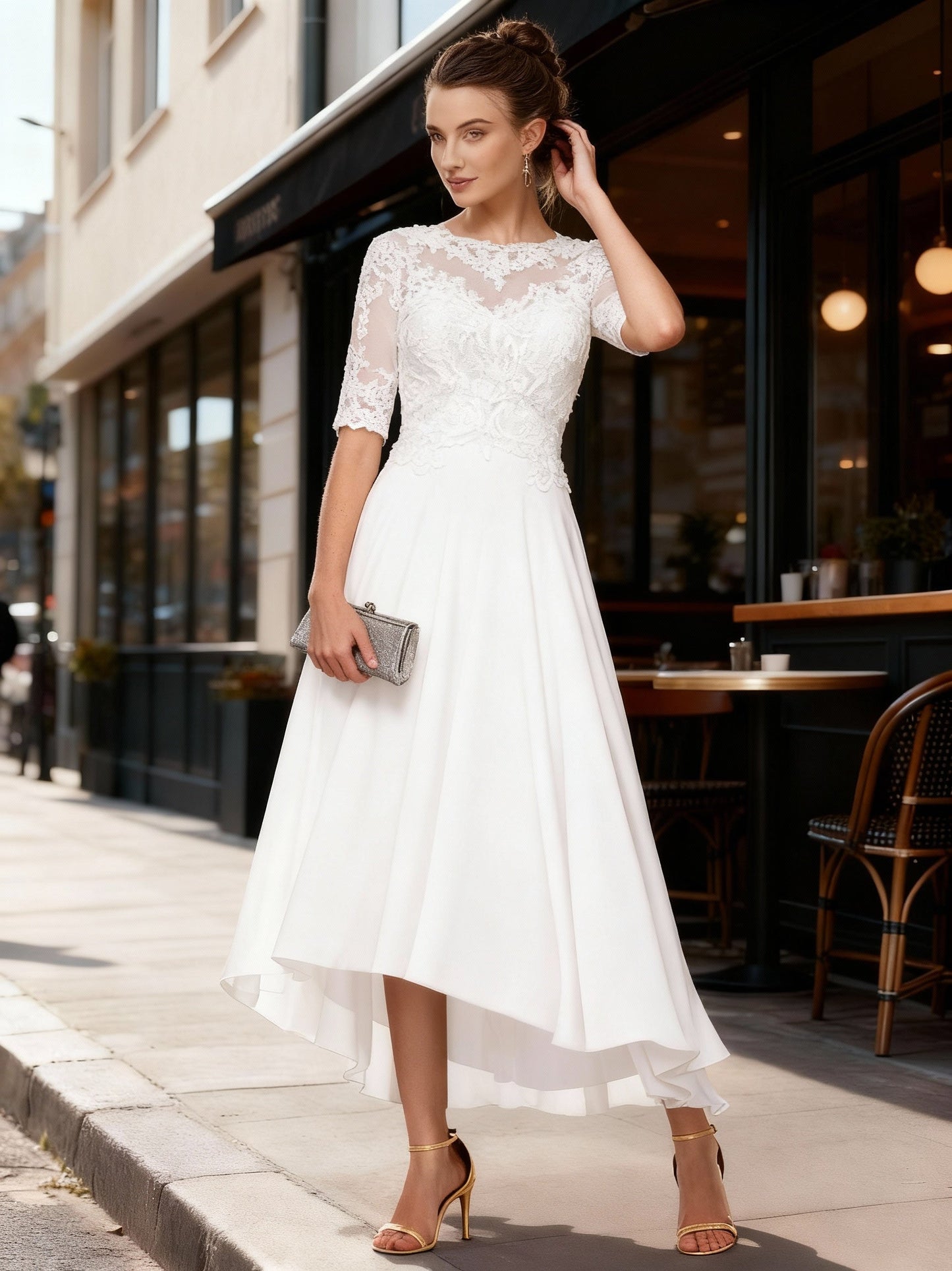 Luxury Evening Gown Satin Elegant