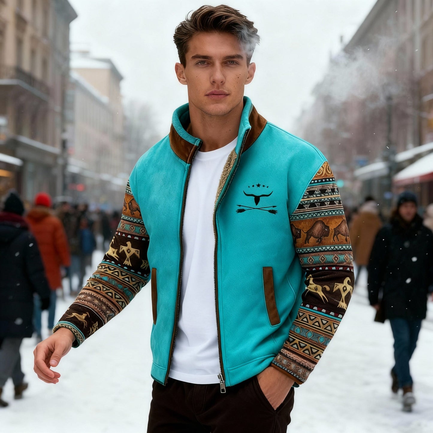 Herren Fleecejacke Leicht Isoliert Warm