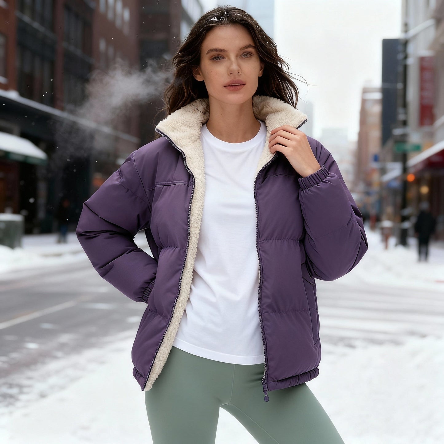 Women's Warm Quilted Jacket Comfort Design