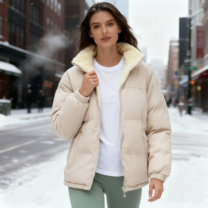 Women's Warm Quilted Jacket Comfort Design