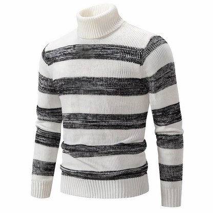 Stylish Patchwork Knit Sweater for Men