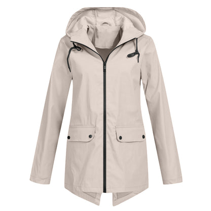 Autumn Rain Jacket for Women - Elegant & Waterproof