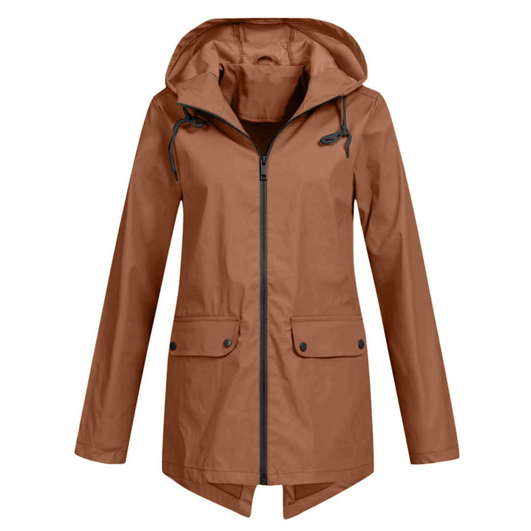 Autumn Rain Jacket for Women - Elegant & Waterproof