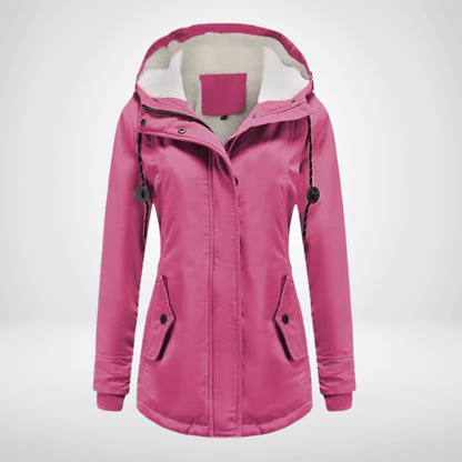 Women's Winter Jacket Hooded Fleece Insulated