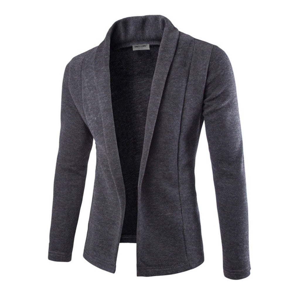Men's Open-Front Modern Cardigan