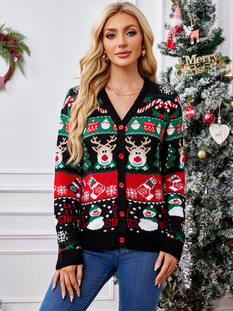 Women's V-Neck Soft Cardigan