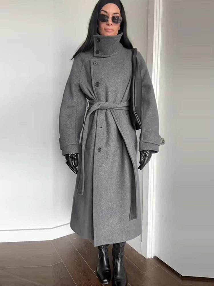 Women's Winter Trench Coat Elegant Warm